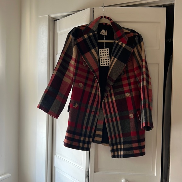 Khaite Clara plaid tartan coat 2 aso gal meets glam - Picture 2 of 5